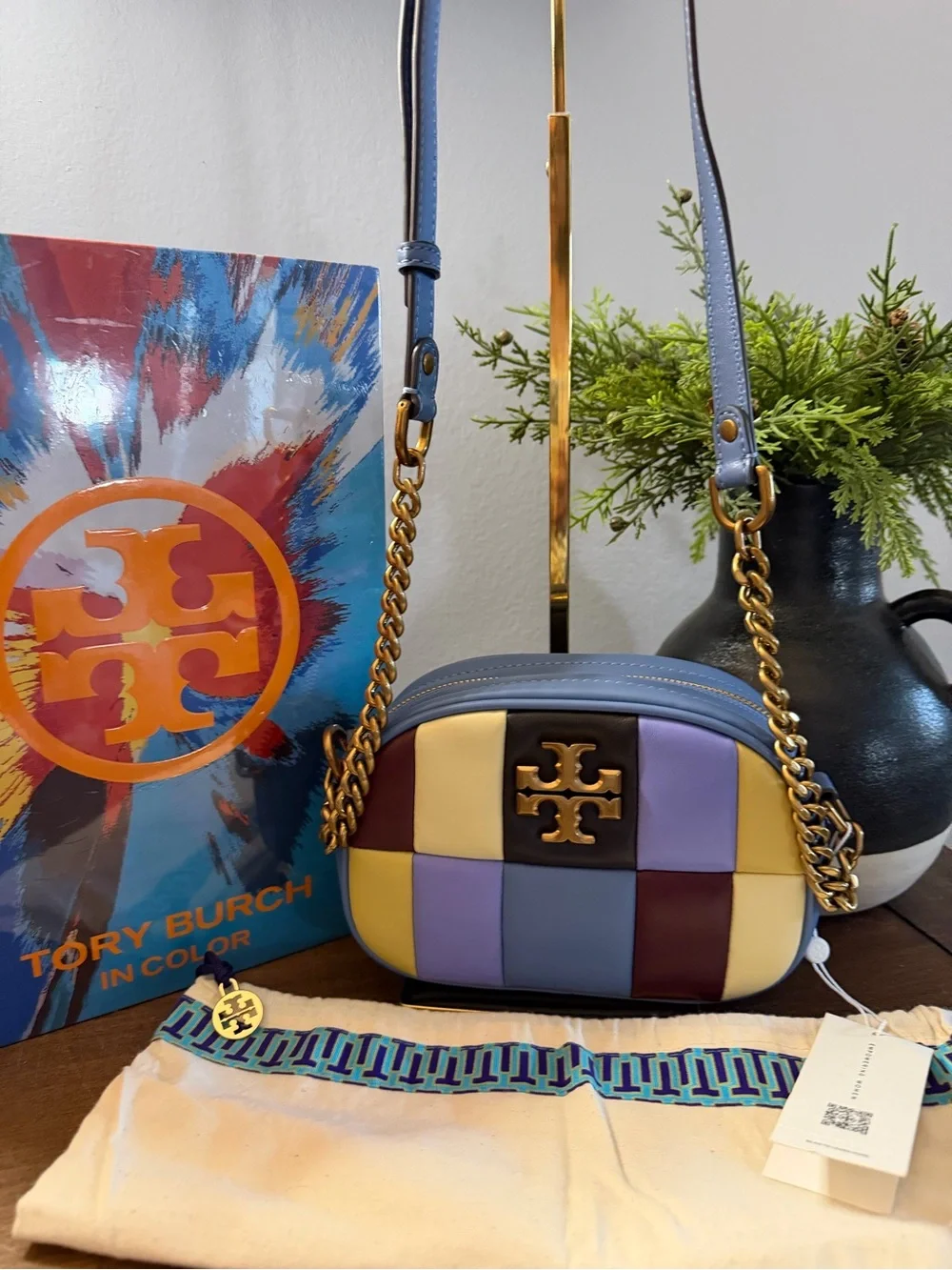 Tory Burch Kira Patchwork Camera Bag (NWT)